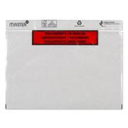 MasterIn Følgeseddellommer, Master'in Performance C6, 175 x 140 mm, transparent red-black printed Packing list Intet vindue, genanvendt LDPE karton a 1000 stk, palle a 96000 stk FSC Mix Credit