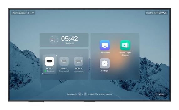 YEALINK MD75 | 75"" | 3840x2160 | 500Nits | 18/7 | Inbyggd hÃ¶gtalare | Display for unified MTR system (MD75)