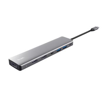 TRUST Dalyx 7in1 Multiport Adapter Grey (25661)