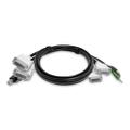 STARTECH 6ft Dual-DVI KVM Cable USB 2.0 TAA