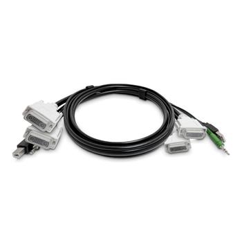 STARTECH Dual-DVI KVM Cable USB 2.0 3.5mm TAA (SK2DVMMKVM10-TAA)