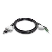 STARTECH StarTech.com - Keyboard / video / mouse (KVM) cable - TAA Compliant - USB Type A, DVI, 3.5mm audio jack (M) to USB Type B, DVI, 3.5mm audio jack (M) - 1.8 m