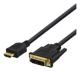 DELTACO Video cable HDMI / DVI 1m Black (HDMI-110)