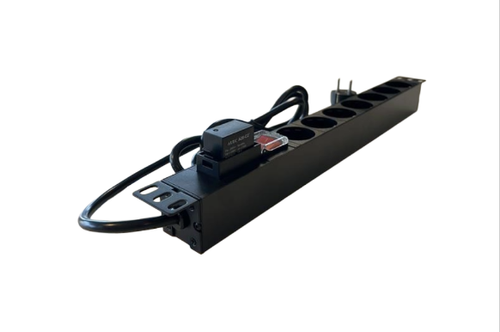 LinkIT 19" Strømskinne 7xCEE 7/4 2m CEE 7/7 , 16A , Surgearrest , 1U (LI-PDU7SSA-1U-3MB)