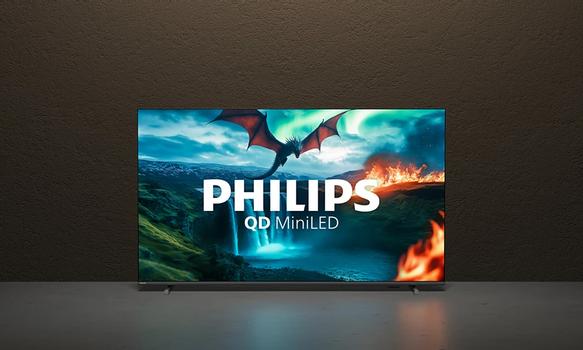 PHILIPS 65" MLED810/ 12 QD Smart MiniLed TV (2025) 4K, UHD, MiniLed, Titan OS, HDR, Dolby Atmos (65MLED810/12)