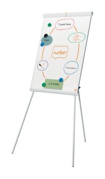 NOBO Premium Plus Tripod Steel Magnetic Whiteboard Easel Adjustable Height 1-1.86m - 1915701 DD (1915701)