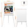 NOBO Premium Plus Tripod Steel Magnetic Whiteboard Easel Adjustable Height 1-1.86m - 1915701 DD (1915701)