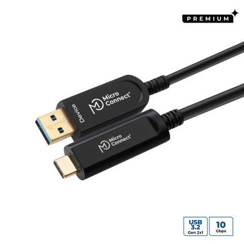MicroConnect Premium - USB type C-kabel - 24 pin USB-C til USB-type A - 20 m (MC-USB3.2CA20OP)