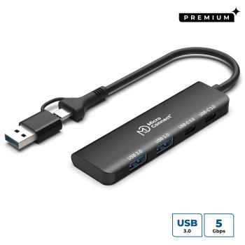 MICROCONNECT Premium 4-port USB hub 2x  (UC0066-5G-USB-C-4IN1)