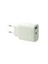 DBRAMANTE1928 8 re-charge - Power adapter - 20 Watt - 2 output connectors (USB-C, USB) - grey - Europe