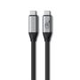 SATECHI USB4 Pro V2 Cable 1.2 m - Ultra-fast data transfer 80 Gbps, 240 W charging, 16K video - Black (ST-YU4120K)