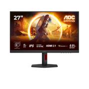 AOC C Gaming U27G4R - LED monitor - gaming - 27" - 3840 x 2160 4K UHD (2160p) @ 160 Hz - Fast IPS - 400 cd/m² - 1000:1 - 0.3 ms - HDMI, DisplayPort - black, red
