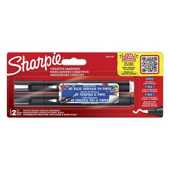 SHARPIE Marker Sharpie Creative Acrylic blist sort/hvid (2) (2201181)