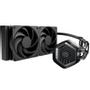 Cooler Master MasterLiquid 240 Atmos Stealth Kjøler 240mm- LGA 1851/1700/1200/115x- AM5/4- 3400 ± 300 RPM o/min- 25 dB(A)