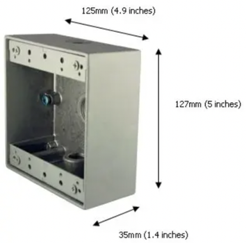 ALGO 3100 SURFACE MOUNT CONDUIT BOX FOR 3201, 1128, 8128 (3100)