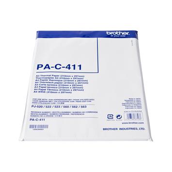 Brother A4 (210 x 297 mm) 100 ark termisk papir - for PocketJet PJ-673, PJ-722, PJ-723, PJ-762, PJ-763, PJ-763MFi,  PJ-773; PocketJet 6 (PAC411)