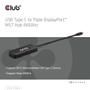 CLUB 3D Interface Hub Usb Type-C Black (CSV-1553)