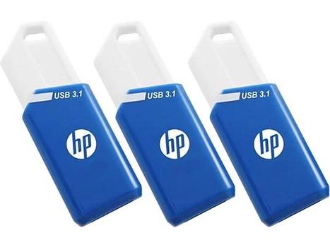 HP X755W Pack X3 Usb Flash Drive  (P-HPFD755W128X3-GE)
