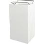 V-PART Affaldsspand, V-Part, hvid, pulverlakeret stål, 90 l, modulopbygget til kildesortering