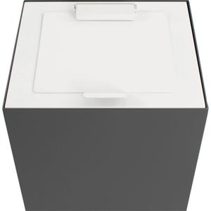 V-PART Låg, V-Part, hvid, pulverlakeret stål, soft close, til modulopbygget serie, 85 og 90 liter *Denne vare tages ikke retur* (1000027062)