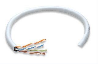 INTELLINET 1000FT BULK CAT5E WHITE SOLID 24AWG PVC CABLE 350MHZ (333078)