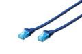 DIGITUS U-UTP PatchCord Cat5e. CCA. Blue. 1.0m