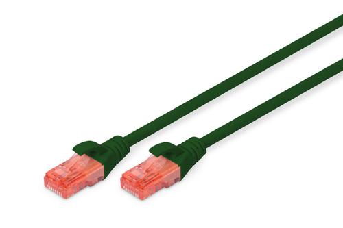 DIGITUS Patchkabel KAT6 UTP, Grøn, 3,0 m, Halogenfri,  AWG26 LSZH, CU (DK-1617-030/G)