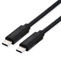 ROLINE Kabel USB4 Gen2x2, C - C, Han - Han, 100W, Sort, 2,0m (11.02.9083)