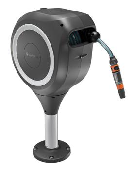 Gardena Slangeboks terrasse RollUp M 20 m slange, hvit, automatisk opprulling (18617-20)