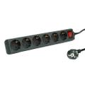 ROLINE Power Strip, 6x, with Switch,