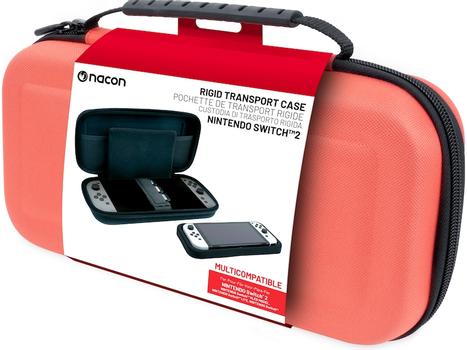 NACON Transport Case for Nintendo Switch 2 (lys rød) Transportetui som beskytter,  passer til Nintendo Switch (2029628)