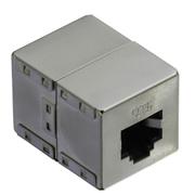 VALUE RJ45 Modular Coupler. Cat6. STP. Silver 