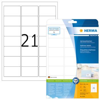 HERMA Etikett HERMA Adress 63, 5x38, 1mm (525) (5029)