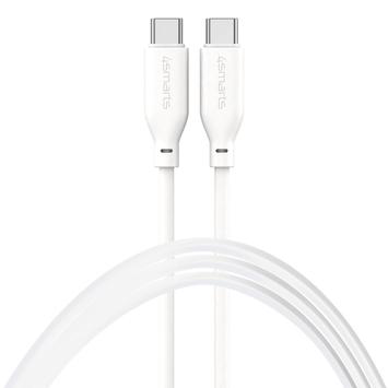 4smarts datakabel USB-C til USB-C 1,5 meter, hvidt Max 3A / 60 W / 480Mbit/s (468761)