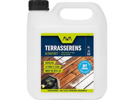 AVA Terrasserens 4L Rensemiddel for oppfrisking av værslitt og skittent treverk (50-101-223)