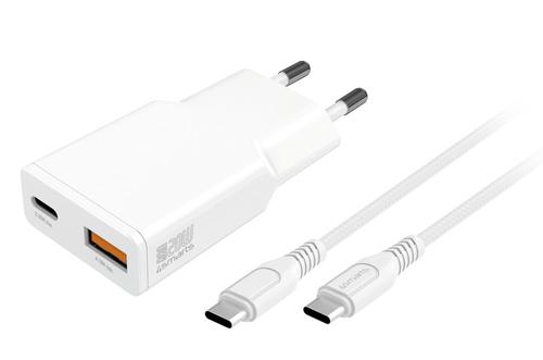 4Smarts Ladegert PDPlug Duos Slim 20W GaN USB-C/ A+USB-C Kabel (541509)