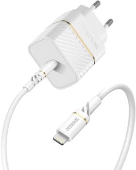 OTTERBOX USB-C Wall Charger 20W + USB-C to Lightning Cable Hvid (78-80480)