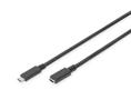 DIGITUS USB Type-C Extension Cable. M/F. 0.7m