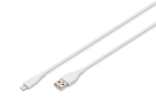 DIGITUS 2M LIGHTNING TO USB-A WHITE (AK-600108-020-W)