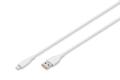 DIGITUS 0.5M LIGHTNING TO USB-A WHITE
