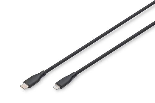 DIGITUS 2M LIGHTNING TO USB-C BLACK (AK-600110-020-S)