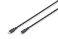 DIGITUS 0.5M LIGHTNING TO USB-C BLACK