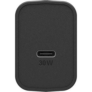 OTTERBOX WALL CHARGER 30W GAN USB-C BLACK (78-80483)