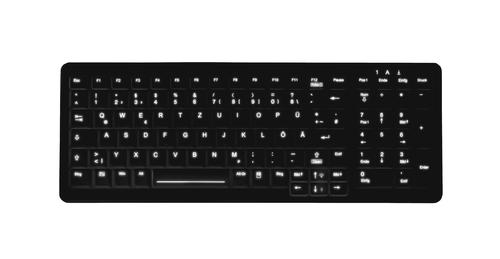 CHERRY HYGIENE COMPACT KEYBOARD WITH NUMPAD SEALED USB BLACK PERP (AK-C7000F-U1-B/GE)