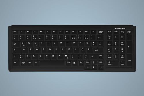 CHERRY INDUSTRY 4.0 COMPACT NOTEBOOK STYLE KEYBOARD WITH NUMPAD PS2 B PERP (AK-7000-P-B/US)