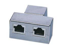 DIGITUS CAT 5e modular coupler. shielded 2x RJ45 to 1x RJ4 (AT-AG 2X8/8)
