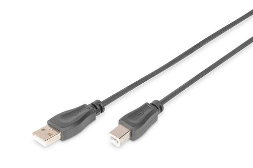 DIGITUS USB 2.0 USB-kabel 1.8m Sort  (AK-300105-018-S)