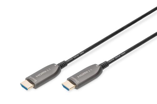 DIGITUS fiber HDMI kabel, 2.1, 8K/60Hz, 20m, 48Gbp, s, sort (AK-330126-200-S)