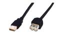 DIGITUS USB 2.0 extension cable, type A M/F, 1.8m, USB 2.0 conform, bl