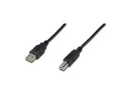 DIGITUS USB CONN. CABLE A B 1.0MUSB 2.0 SUITABLE NS (AK-300102-010-S)